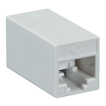 BLACK BOX Cat5E Coupler, Straight-Pinned, Unshield FM506-R2-10PAK